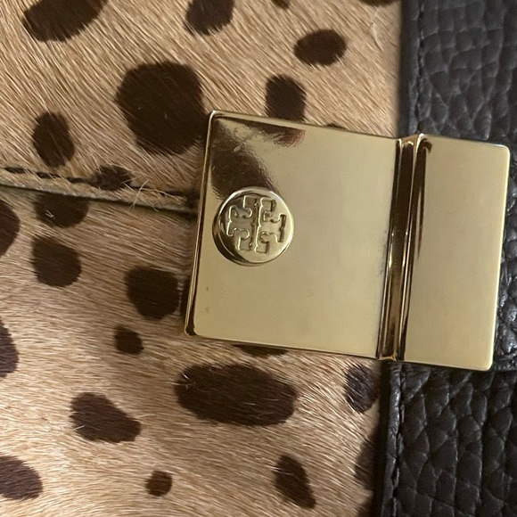 TORY BIRCH BOVINE HAIR GIRAFFE PRINT ANKLE BOOTS. SIZE 8.5 new - Picture 9 of 10